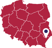 Mapka z lokalizacją miasta Lubaczów